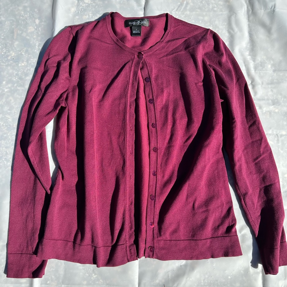 GUC Elegant Women's Cardigan in Rich Purple